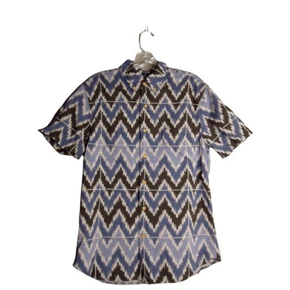 American Eagle Classic Fit Southwestern Print Short Sleeve Button Down Medium